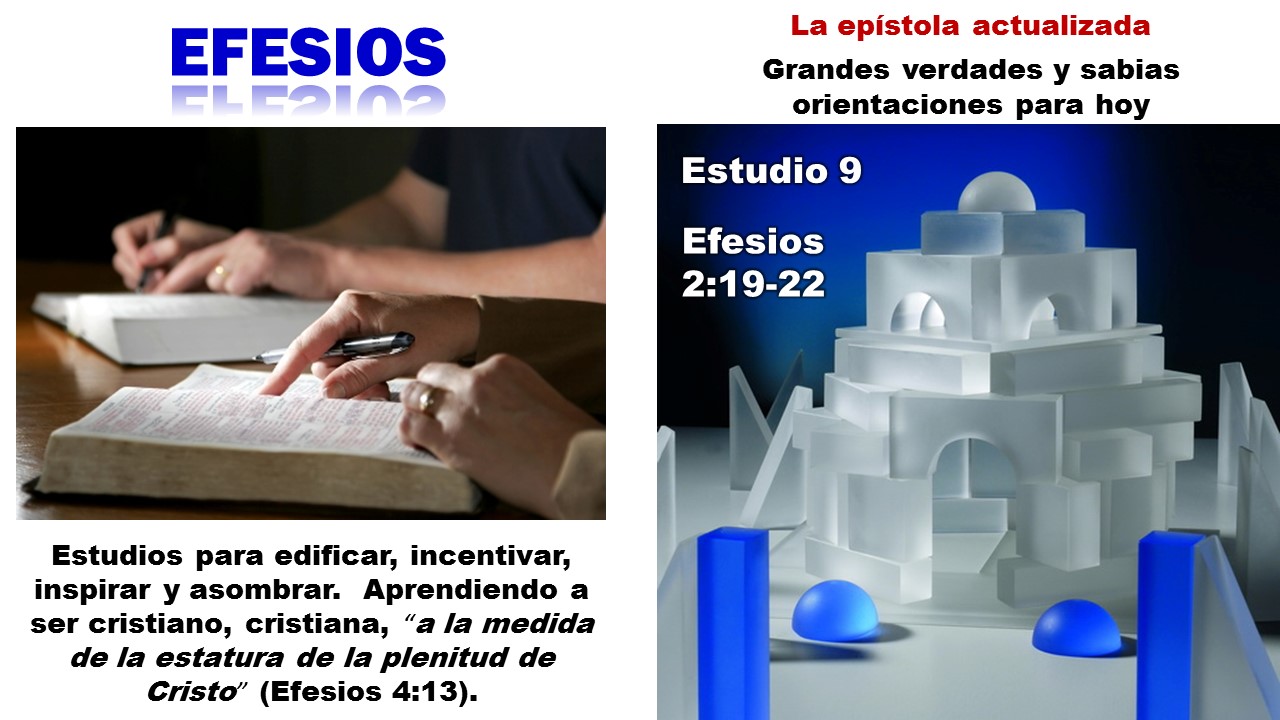 Diapositiva 1, preparada en PowerPoint, para el Estudio 9 sobre Efesios, una serie disponible tanto en diapositivas en PowerPoint como en VIDEOS.