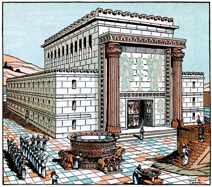 El templo edificado por Salomón en Jerusalén