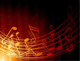 Esta gráfica de notas musicales ilustra la Página Himnos en audio en editoriallapaz.org.