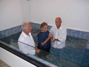 Baptism in the church of Christ, Bayamon, Puerto Rico -5.