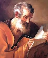 Esta pintura que representa al anciano apóstol Juan en el acto de escribir ilustra Comentarios bíblicos: 2 Juan, en editoriallapaz.