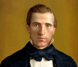 Joseph Smith, joven fundador de los mormones, de la Iglesia Mormona.