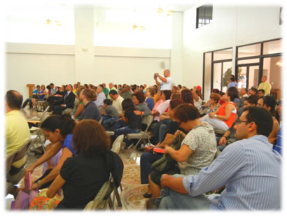 This photograph of the church of Christ in Bayamon, Puerto Rico is a view of a Sunday morning meeting during the first months of 2011.