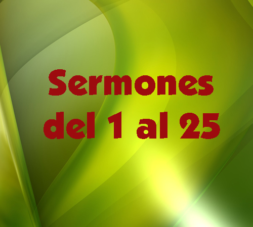 Gráfica para los “Sermones del 1 al 25” en editoriallapaz.org.