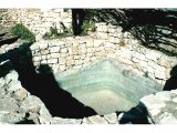 Settling pool for water going into cisterns at Tantur