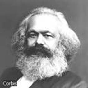 Una fotografía antigua de Karl Marx.