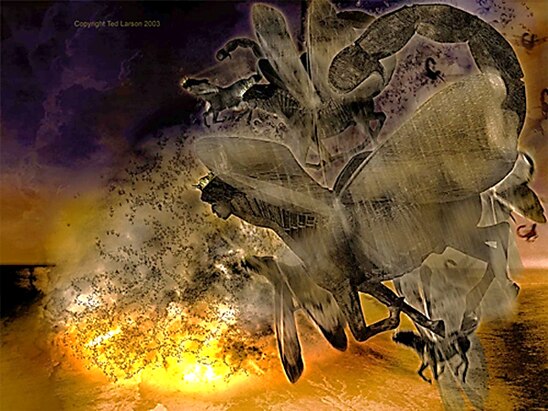 A close-up of a dinosaur  Description automatically generated with low confidence