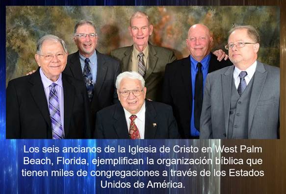 Foto de los ancianos (obispos, pastores) de la Iglesia de Cristo, West Palm Beach, Florida.