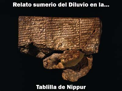Esta gráfica de la tablilla de Nippur identifica el document del mismo nombre, de once imágenes de gráficas y textos y PDF, en editoriallapaz.org.