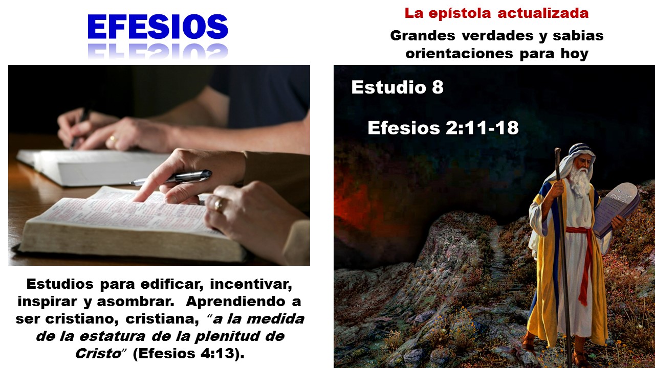 Diapositiva 1, preparada en PowerPoint, para el Estudio 8 sobre Efesios, una serie disponible tanto en diapositivas en PowerPoint como en VIDEOS.
