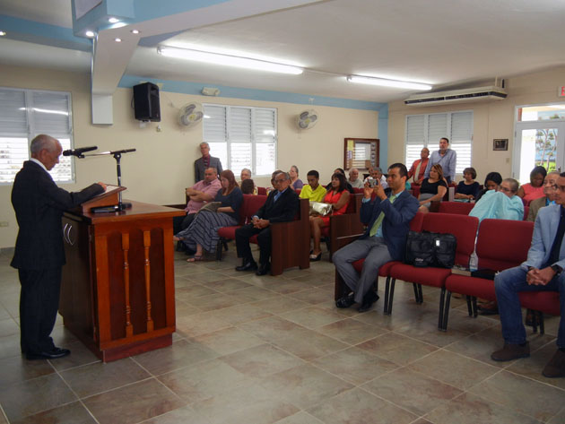 A view of a part of the auditorium of the Gurabo, Puerto Rico Church of Christ.