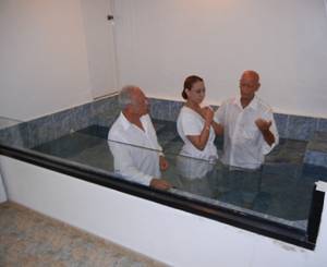 Baptism in the church of Christ, Bayamon, Puerto Rico -7