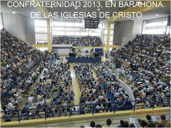 -Barahona, Dominican Republic. March 14, 2013. About 5,000 people attended the 25th Annual Fellowship of churches of Christ in the Dominican Republic, held in Barahona, in the southwestern area of the country. There were nine baptisms and some restorations. Of those who came forward for baptism some wished to take the step in the places from which they came. 