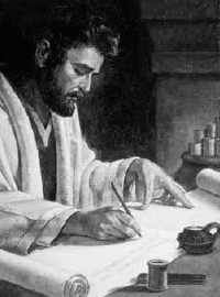 Esta pintura de Lucas ilustra Comentario bíblicos, el evangelio de Lucas, en editoriallapaz.org.
