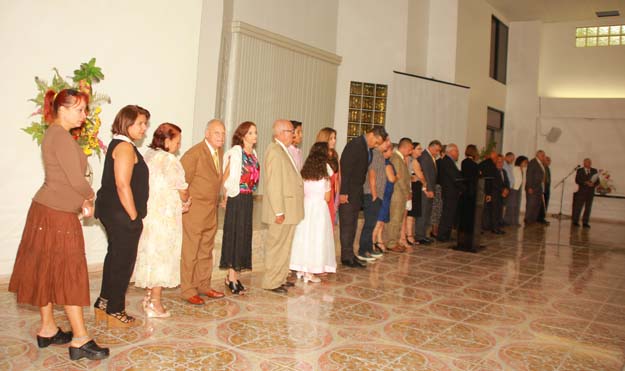 Elders and deacons of the Bayamon, Puerto Rico church of Christ, appointed Dec. 06, 2015, together with their families, plus four men of the congregation, and their families, honored for their notable contributions to the development of the congregation.