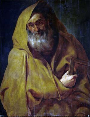 Esta pintura que representa al apóstol Pedro ilustra Comentario bíblicos: 1 Pedro, en editoriallapaz.