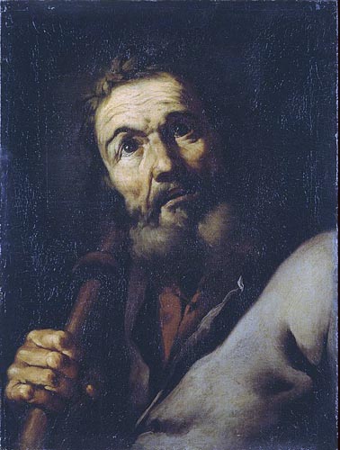 Esta pintura que representa al apóstol Santiago ilustra Coimentarios bíblicos: Santiago, en editoriallapaz.