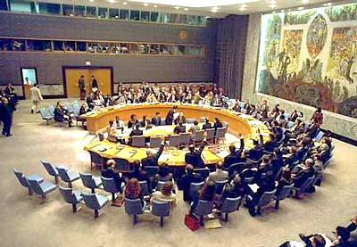 Una fotografía de una sesión de la Organización de las Naciones Unidas (ONU).