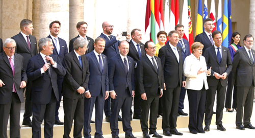 Una fotografía de los representantes del Común Europeo.