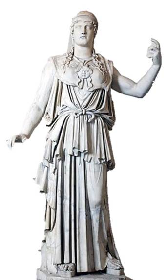 Esta fotografía de una estatua de la diosa Atena ilustra lo que el Sentido Común sentencia, a saber: que tales estatuas de la religión que sea no hablan, ni caminan, ni piensan, ni tienen poder alguno.